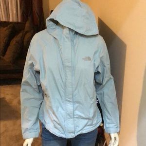 The northface hyvent DT light blue jacket.